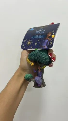 Ornamento de Natal disney store. Filme wish. Asha