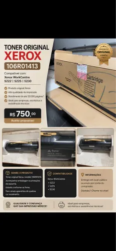 Toner Original Xerox 106R01413 - WorkCentre 5222/5225/5230