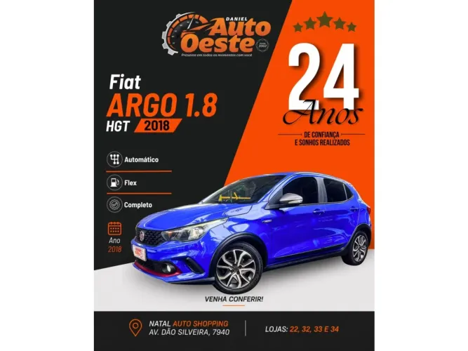 Fiat Argo HGT 1.8 2018