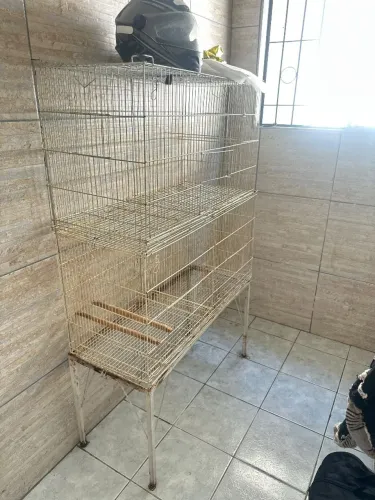 Gaiola pássaros  grande dois andares 