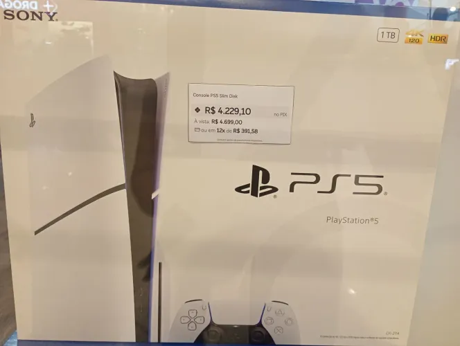 Console PS5 Disk 1TB novo lacrado com 1 ano de garantia