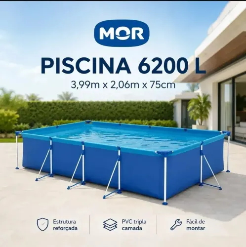 Piscina Premium mor 6200L