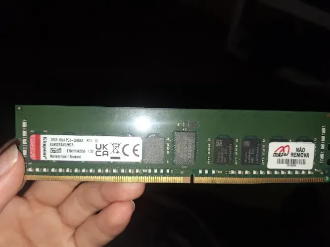 Memória RAM 32GB DDR4 3200MHz p/ kit xeon