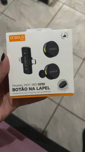 Microfone de lapela 