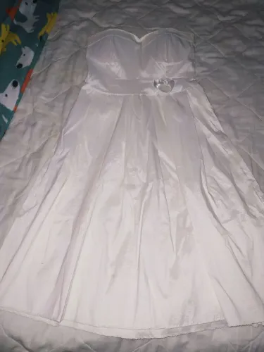 Vestido de festa social branco menina mulher - 38 M