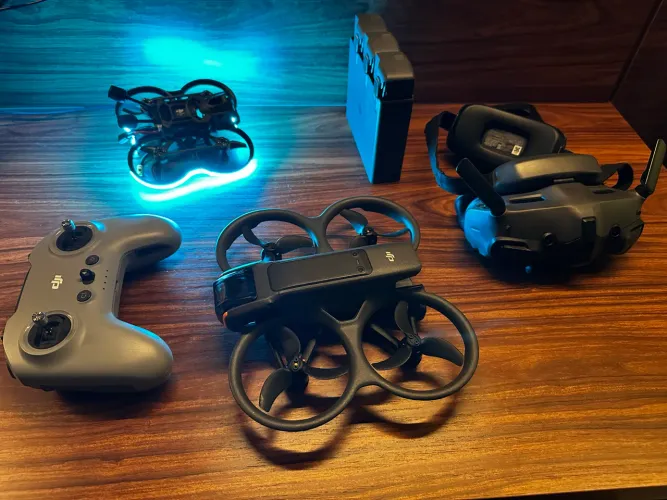 Drone Dji Avata 2 + Motion Controller + Bag + 3 Baterias + Óculos Goggles 3