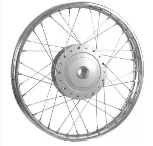Par de roda de ferro da Honda biz original 125 freio a tambor 