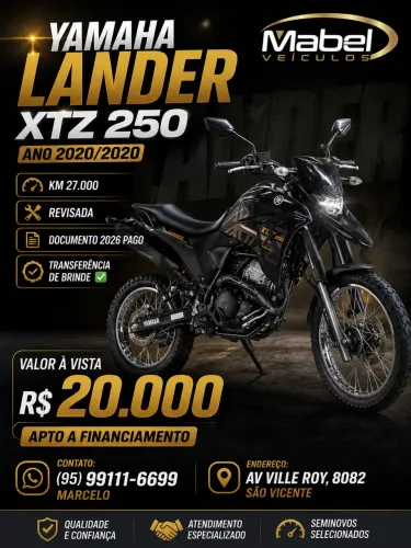 Lander 250 apta a financiamento