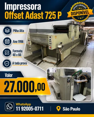 Adast 725 P molha álcool ano 1997 