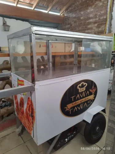 Carrinho de vendas inox