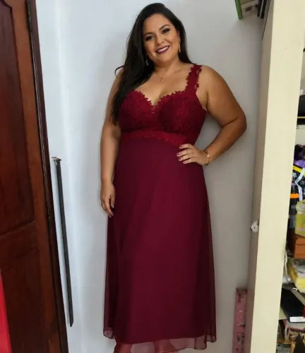 Vestido de festa vermelho