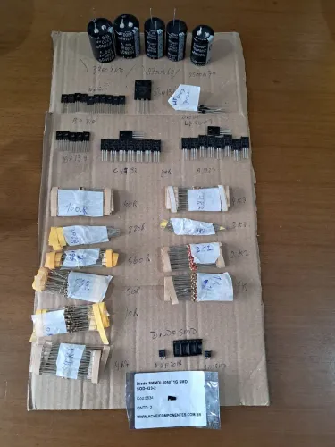 Kit- capacitor -transistor - Diodo - Resistor - Diodo cmd - transistor cmd 