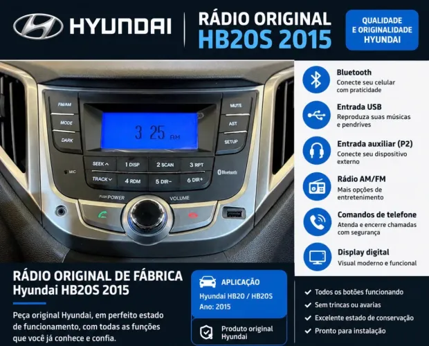 Rádio HB20s 2015