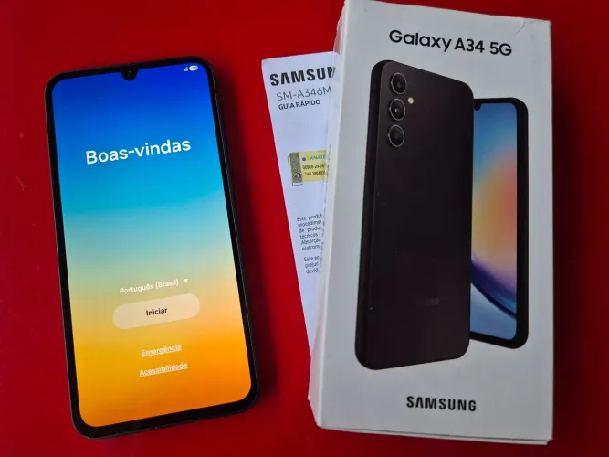 Samsung A34, 128GB, 5G, super Amoled 6,6" nota fiscal e caixa