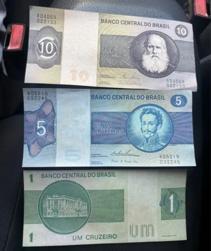 1, 5, 10 Cruzeiros