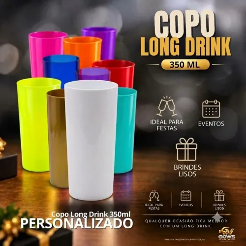 COPO LONG DRINK 350ML PERSONALIZADO