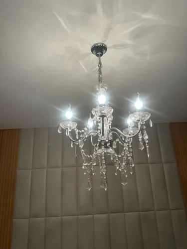 lustre estilo candelabro de 5 braços