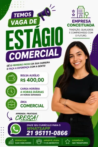 VAGA DE ESTÁGIO SÃO GONÇALO ALCÂNTARA