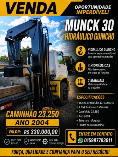 Caminhão 23250 /Munck 30 Ton. Hidráulico