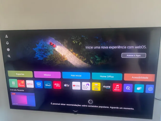 50 polegadas LG 4k bordas infinitas Alexia