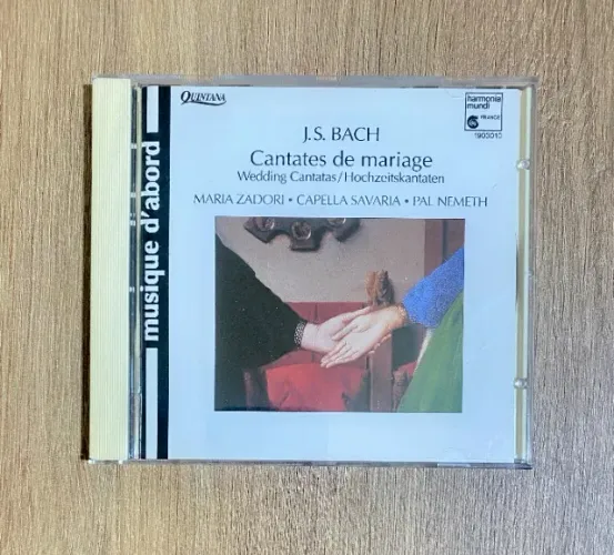 CD J.S. Bach: Cantates de mariage - Mária Zádori (BWV202, BWV209 e BWV210) Made in Germany