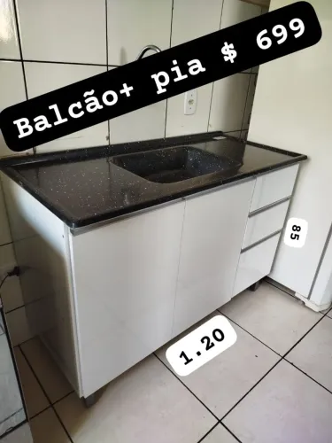 Balcão com pia ou sem pia