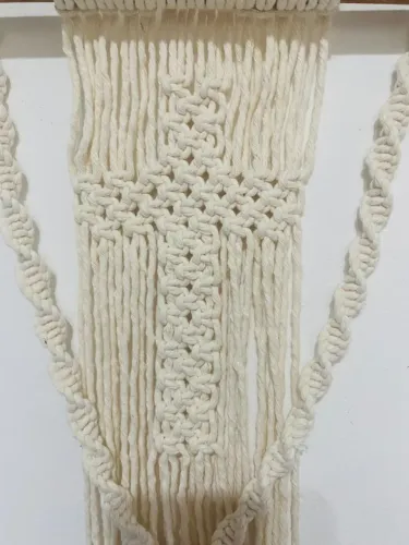 Painel em macrame pequeno