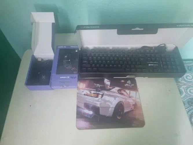 Kit teclado mouse e mausepad