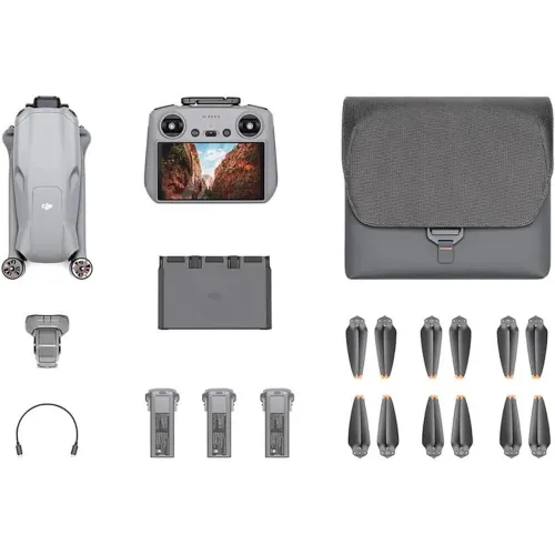Drone DJI Air 3 Fly More Combo Dji Rc 2 (com tela) + Acessórios Extras