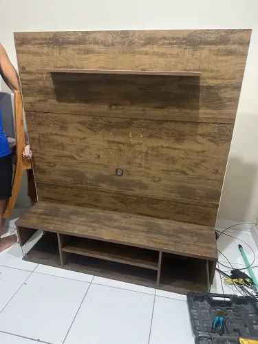 RACK DE SALA MARROM
