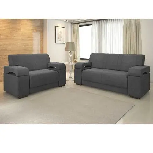 Conjunto de Sofa Atlanta 2 e 3 Lugares Tecido Veludo - Estofar