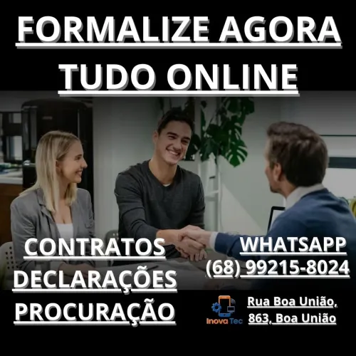 Contratos, procurações e currículos on-line