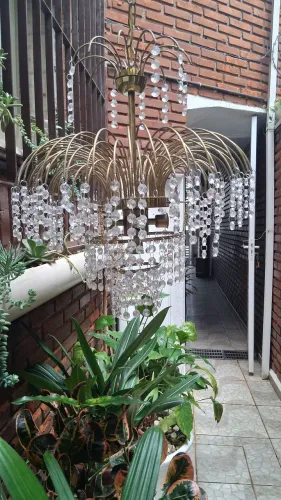 LUSTRE PENDENTE DE GOTAS ANTIGO