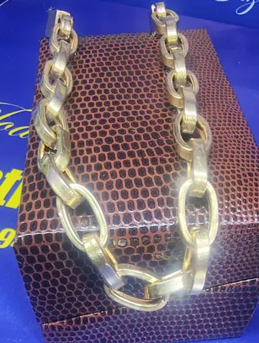 Pulseira Ouro 18 Kilates Peso 12.40 Gramas 7 mm 21 Cm Oco                                 