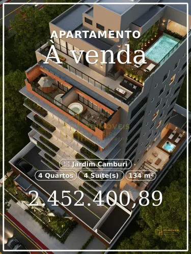 Viva o luxo em Jardim Camburi: Apartamento com rooftop e piscina aquecida