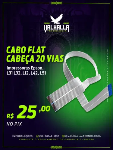 Cabo Flat Epson Cabeça de Impressão