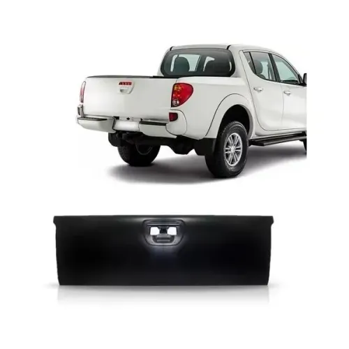 tampa traseira l200 2007 ate 2016 novo importado reta modelo curta