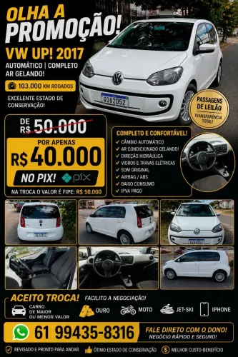 Volkswagen Up! Move I Motion 1.0 T. Flex 12V 5P 2017