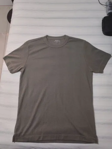 Camiseta Waffle Texturizada Verde Militar Nova Tam P