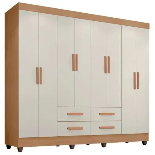 Roupeiro Casal 8 portas - Nature off white