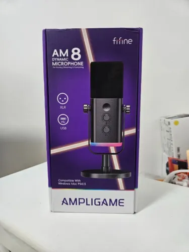 Microfone dinâmico USB/XLR - Fifine AM8 - Lacrado!