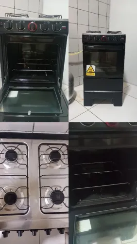 Fogão Esmaltec Preto