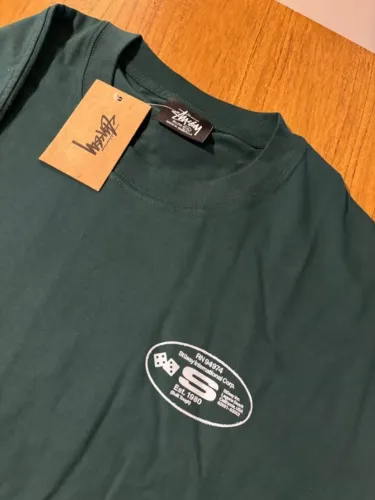 Camiseta GG Stussy Coastline Green | Oversized | Nova no pacote com etiqueta