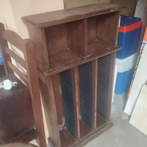 Porta cds com 5 compartimentos