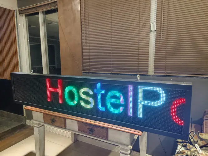 Painel Led RGB colorido outdoor 2,0x0,40cm