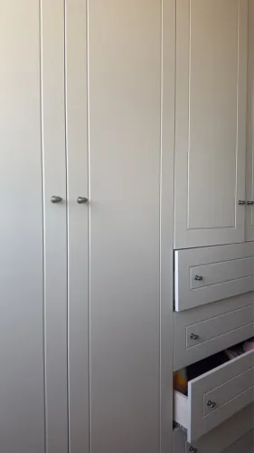 Guarda Roupa Casal Americano 6 Portas Cinza - Henn DESMONTADO