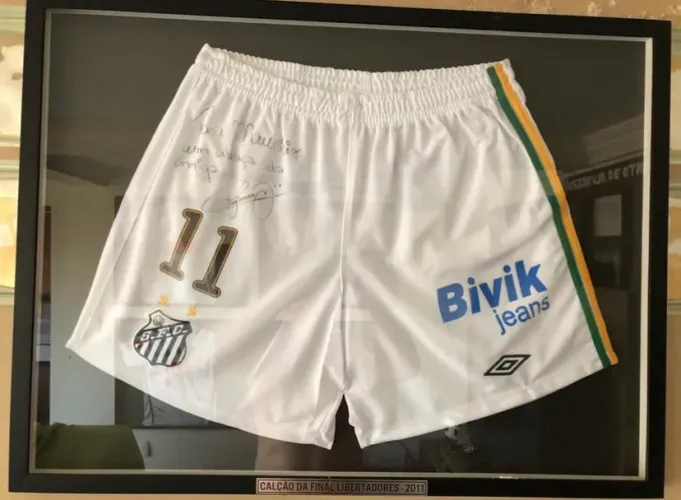 Calção Neymar Autografado