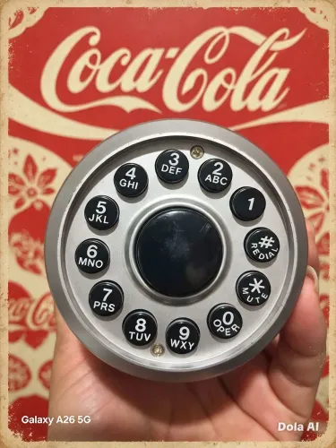 Telefone de fio coca cola