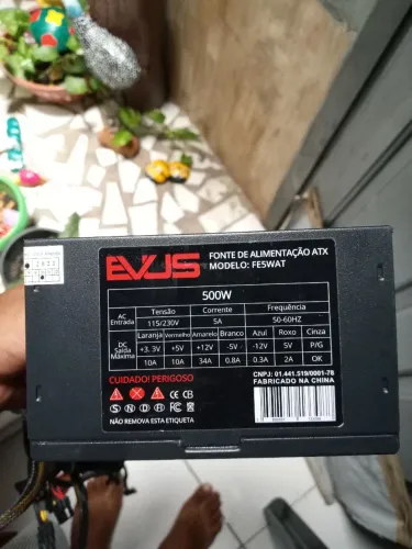 FONTE DE ALIMENTAÇÃO ATX MODELO : FE5WAT