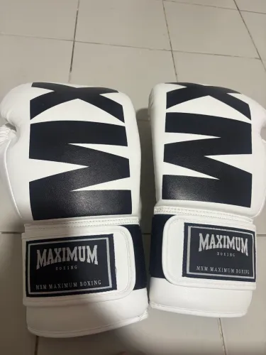 MAIS VENDIDO 4º em Luvas Maximum Luva Boxe Maximum Classic New Power Face Cor Branca 16oz
